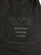 Black Drawstring Casual Shorts with Utility Detailing