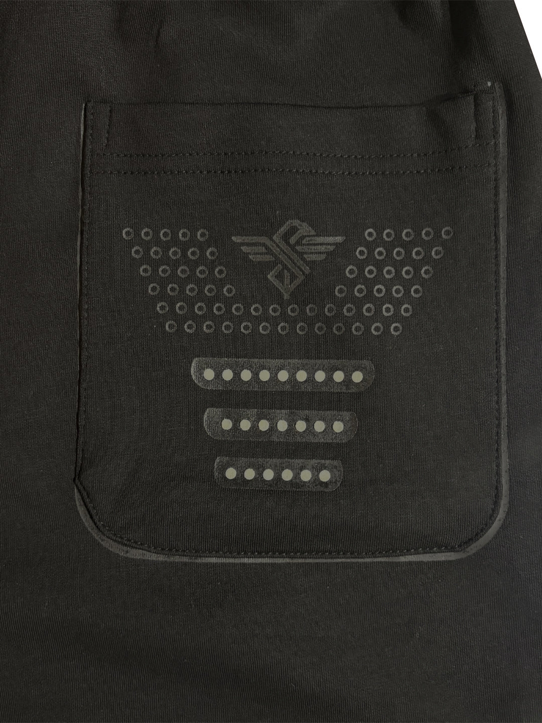 Black Drawstring Casual Shorts with Utility Detailing
