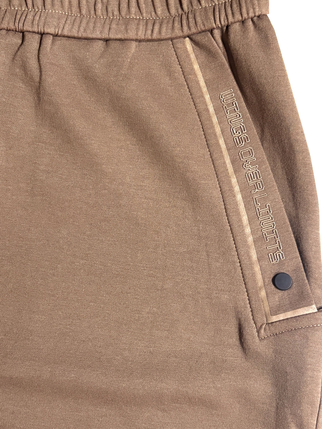 Brown Drawstring Casual Shorts with Utility Detailing