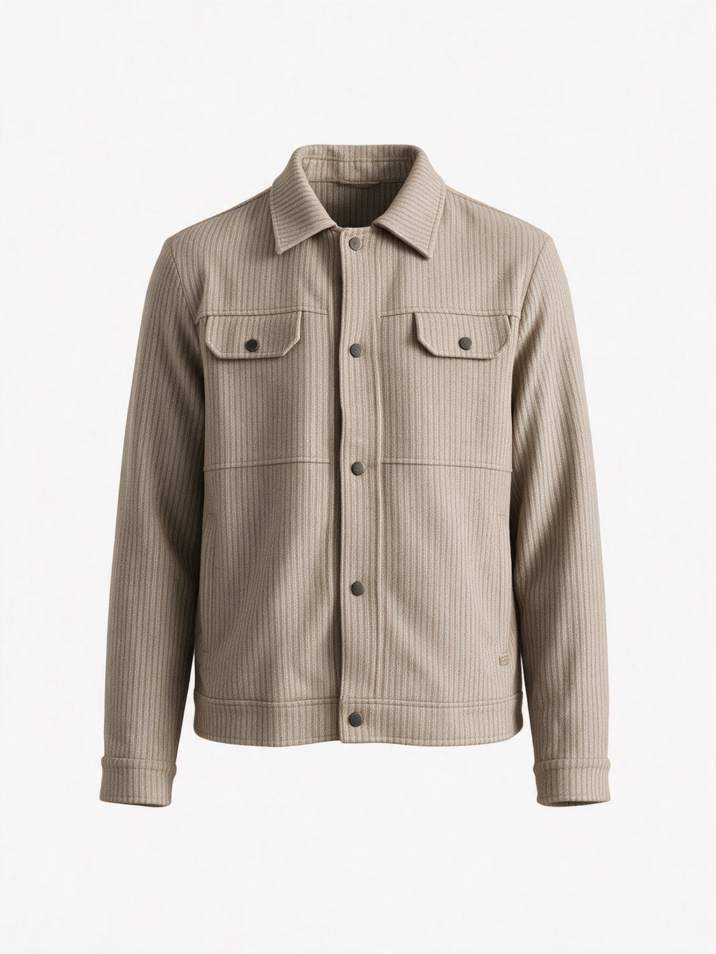 Men's Polyester Solid Regular Fit Long Sleeve Shacket