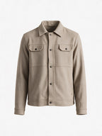 Men's Polyester Solid Regular Fit Long Sleeve Shacket
