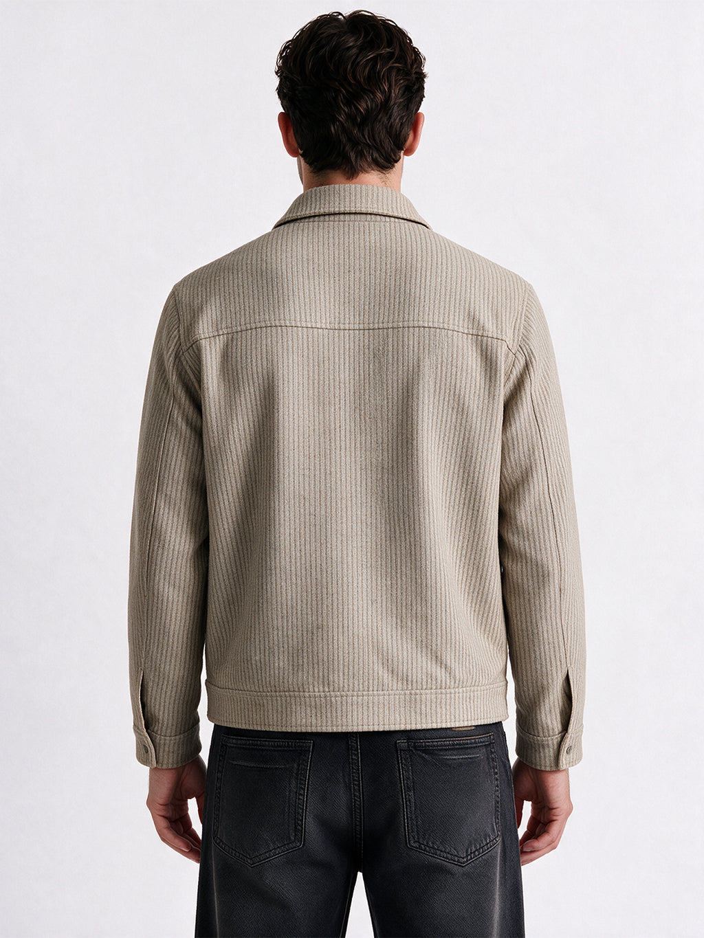 Men's Polyester Solid Regular Fit Long Sleeve Shacket