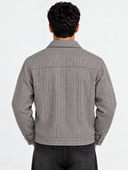 Men's Solid Regular Fit Full Sleeve Shirt Jacket