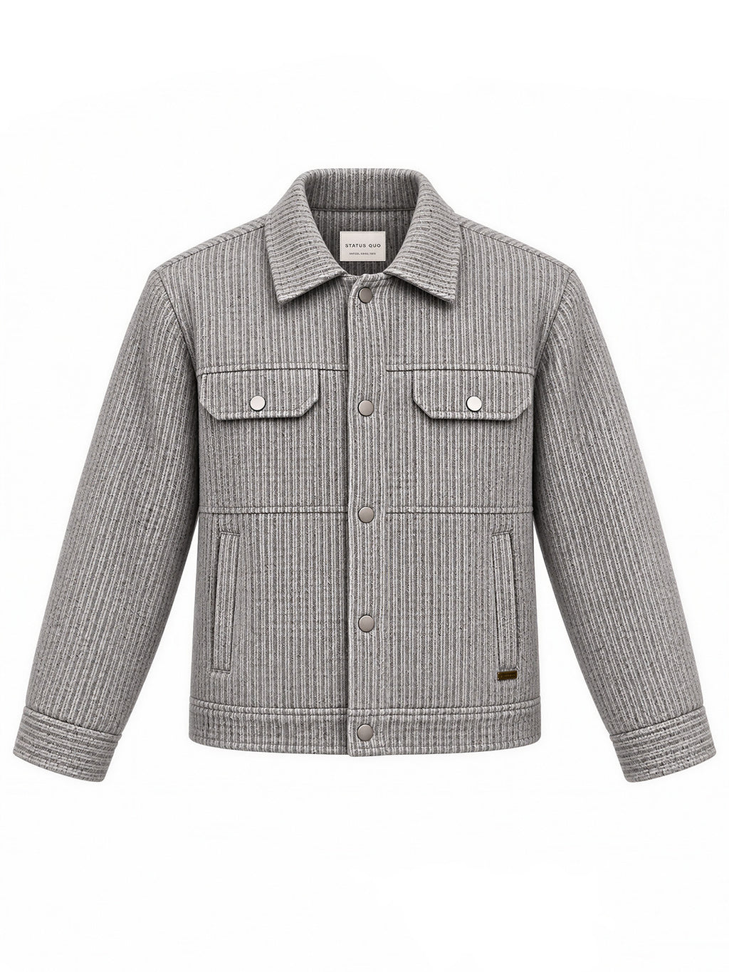 Men's Solid Regular Fit Full Sleeve Shirt Jacket