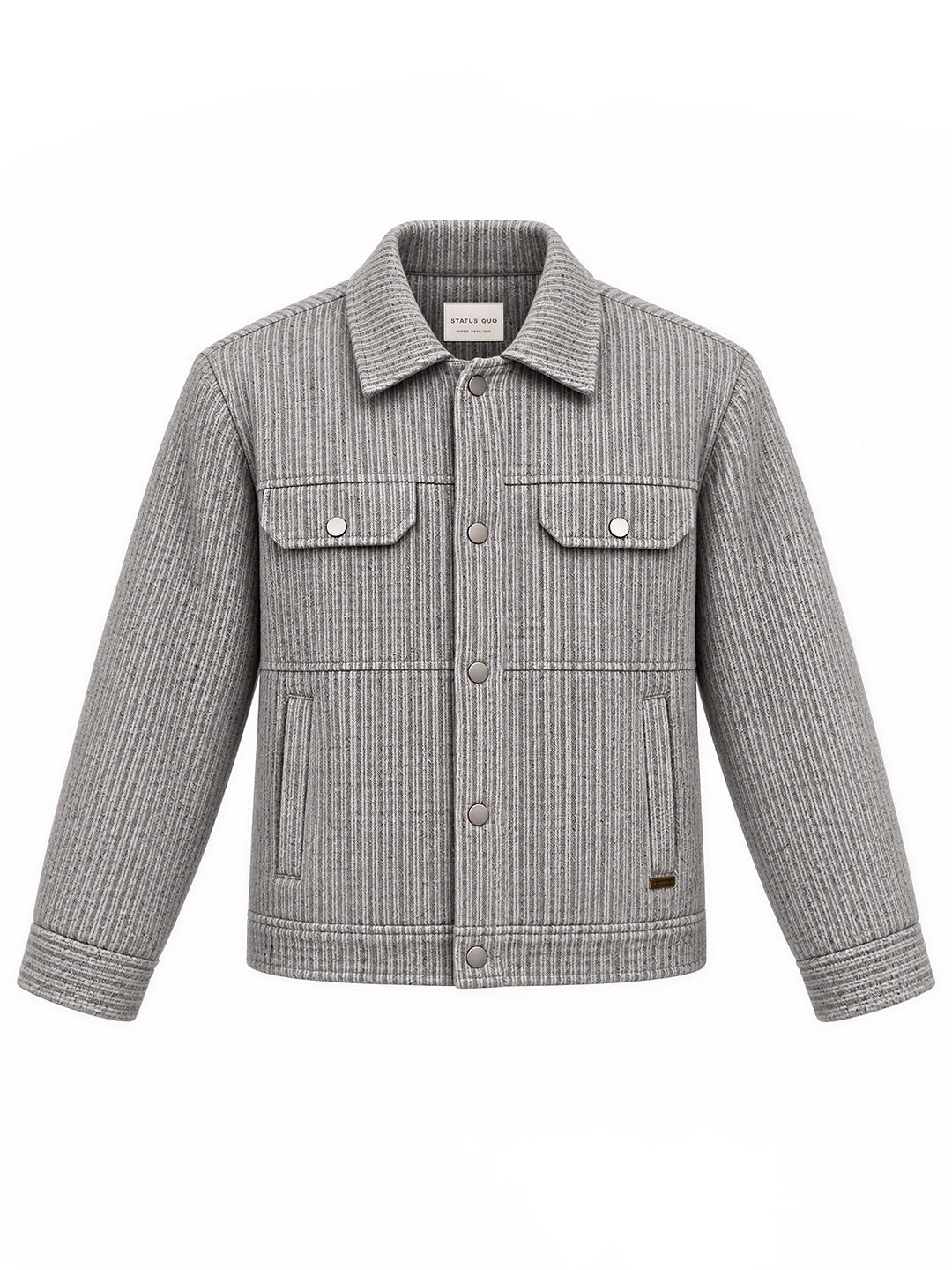 Men's Solid Regular Fit Full Sleeve Shirt Jacket