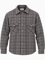 Men's Checked Spread Collar Full Sleeves Shacket