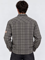 Men's Checked Spread Collar Full Sleeves Shacket