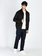 Status Quo Mens Solid Regular Fit Shacket