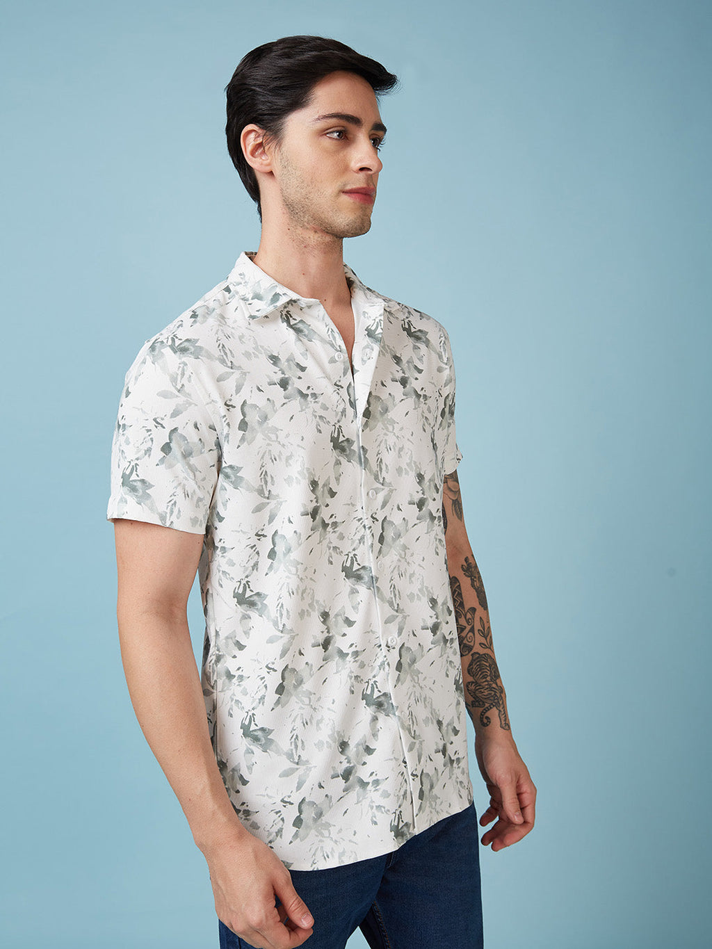 Men's Printed Half Sleeves Shirt