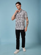 Mens Printed Half Sleeves Shirt