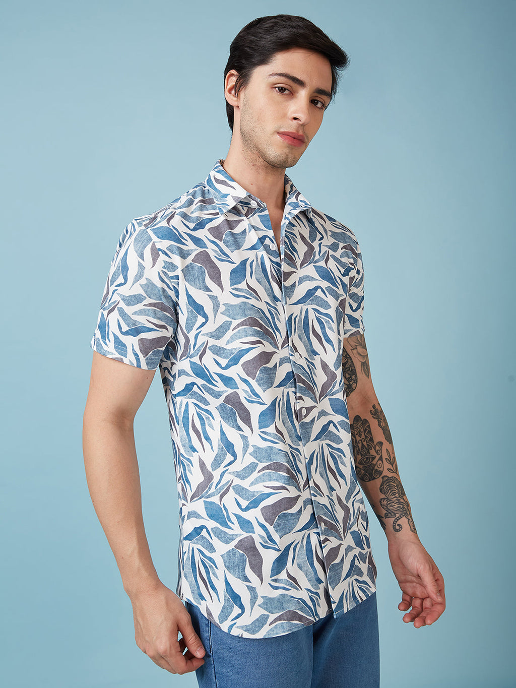 Men's Printed Half Sleeves Shirt