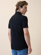 Mens Premium Solid Polo Collar Half Sleeves Regular Fit Shirt
