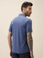 Mens Premium Solid Cuban Collar Half Sleeves Regular Fit Shirt