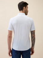 Men's Premium Solid Cuban Collar Half Sleeves Regular Fit Shirt