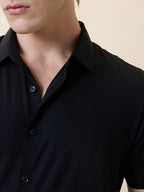 Mens Premium Solid Polo Collar Half Sleeves Regular Fit Shirt