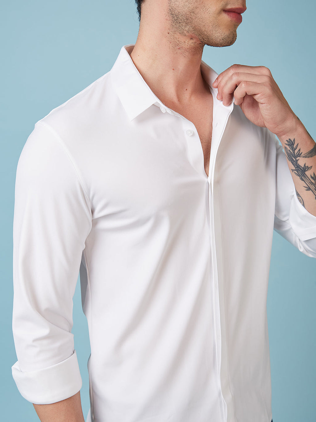 Men's Solid Full Sleeves Premium Shirt