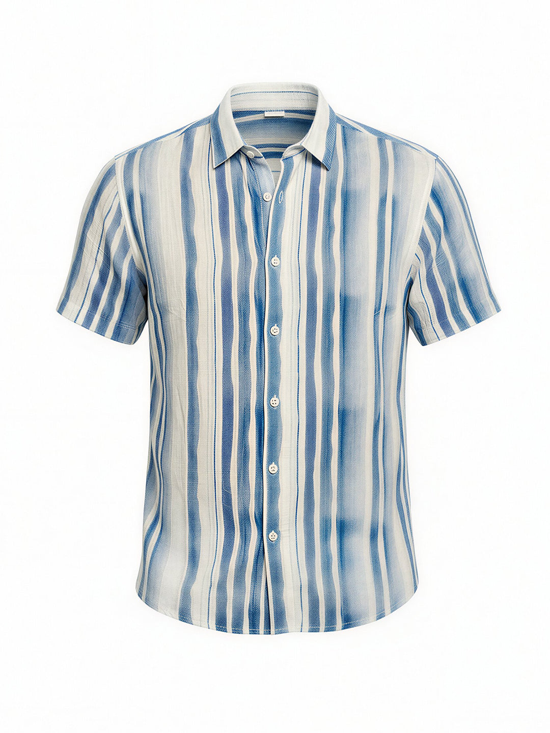 Blue Striped Short Sleeve Shirt Secondary image