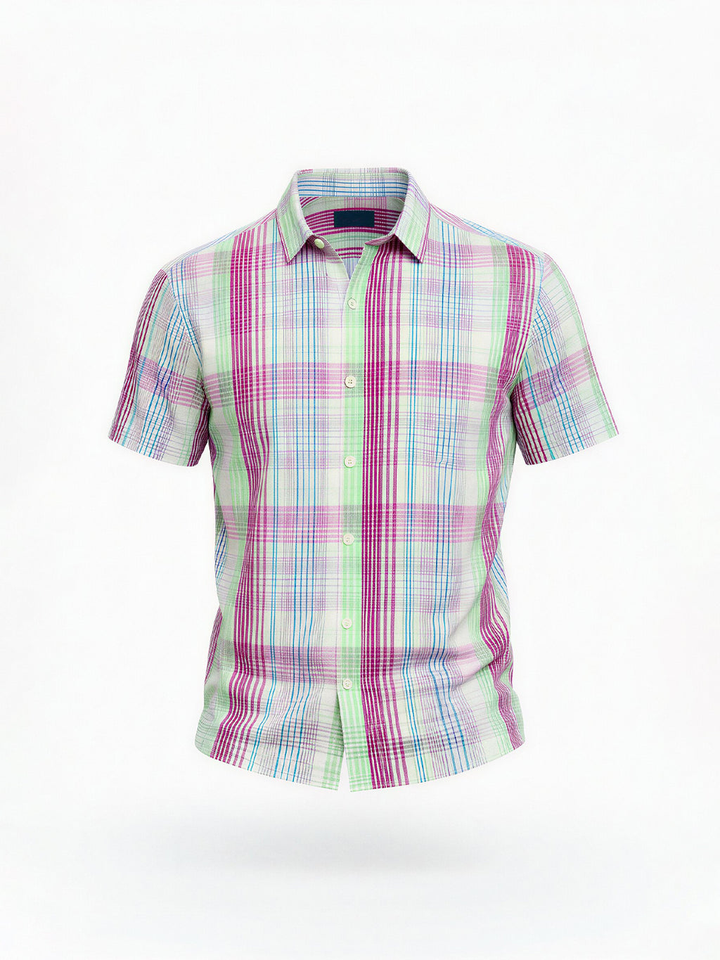 Multi-Color Plaid Summer Shirt