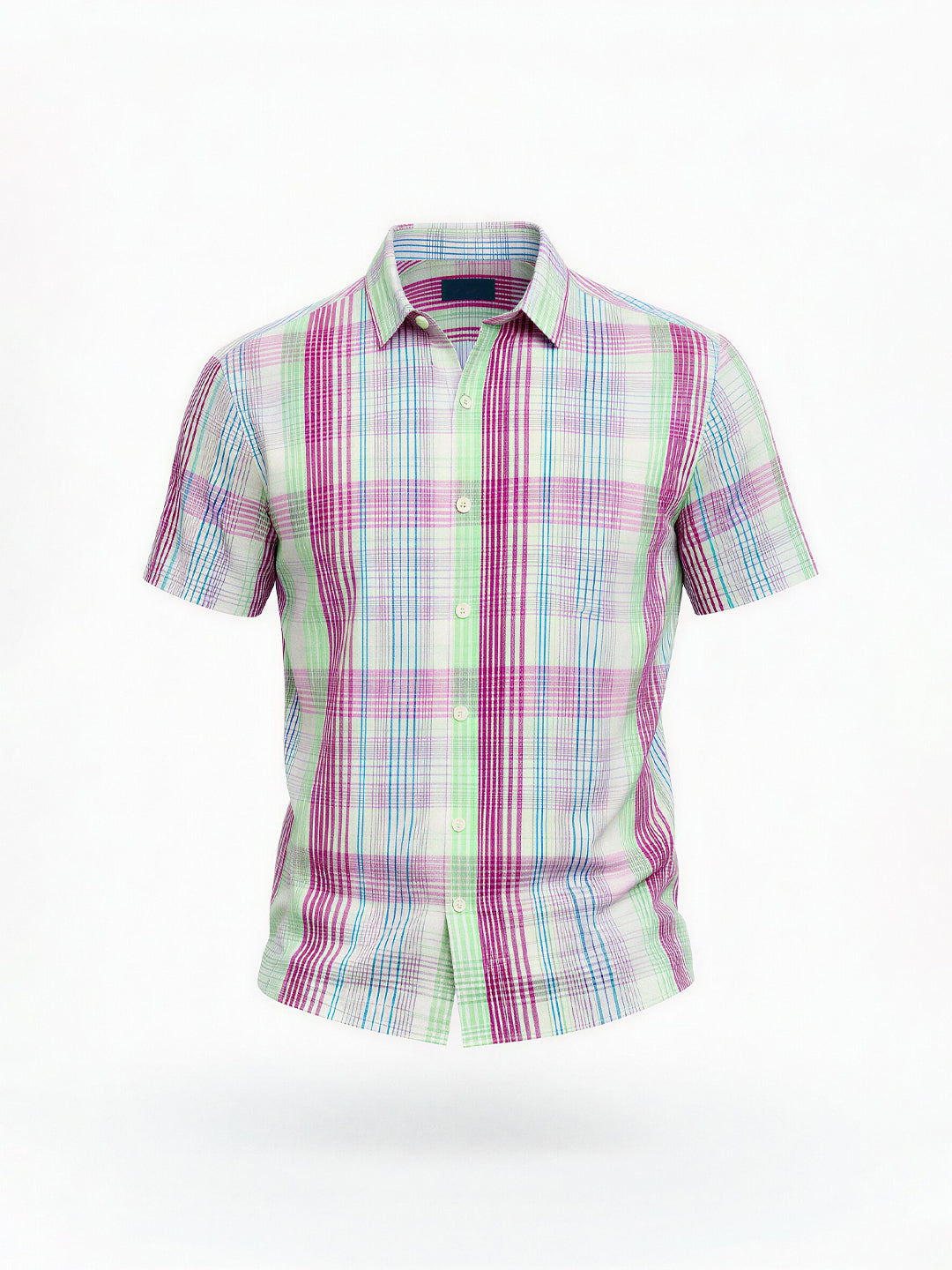 Multi-Color Plaid Summer Shirt