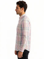 Pastel Pink Multi-Check Shirt