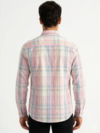 Pastel Pink Multi-Check Shirt