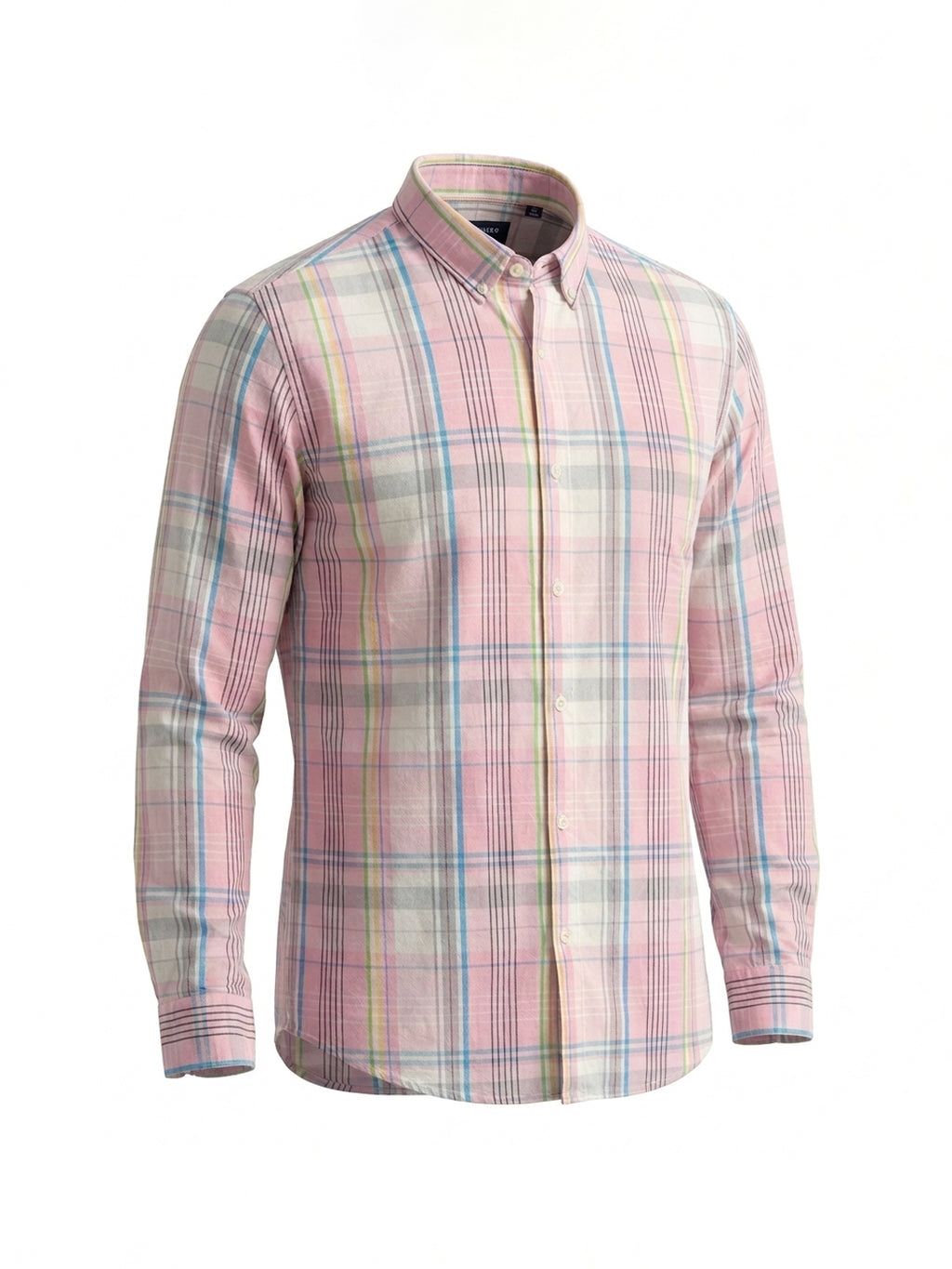 Pastel Pink Multi-Check Shirt