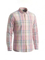 Pastel Pink Multi-Check Shirt