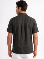 Black Solid Utility Shirt