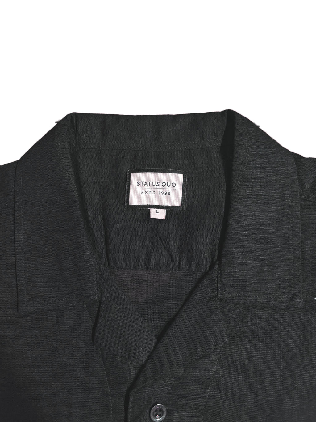 Black Solid Utility Shirt