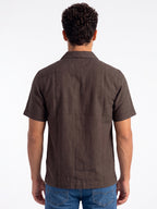 Coffee Solid Utility Shirt