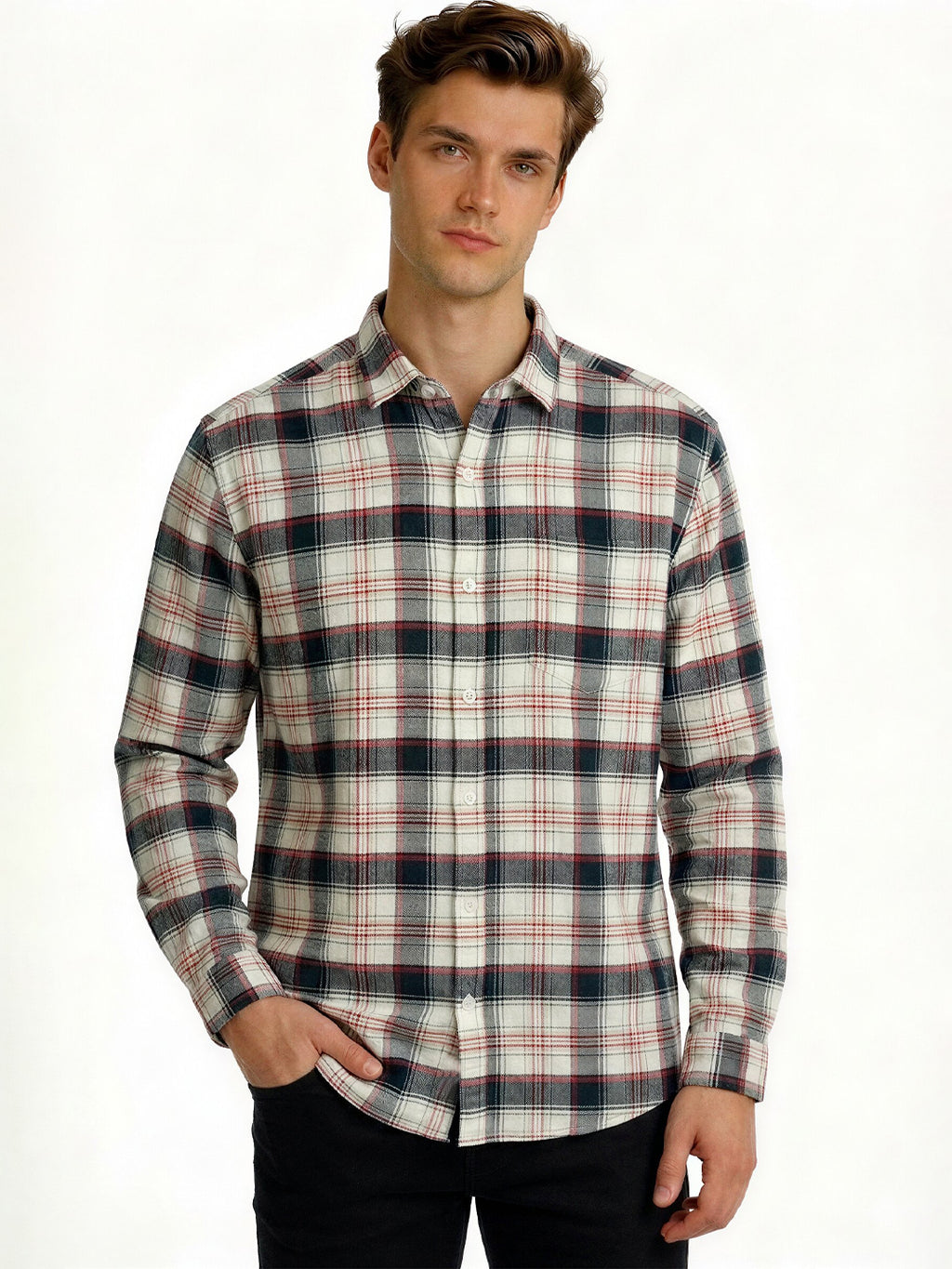 Green Classic Checked Shirt