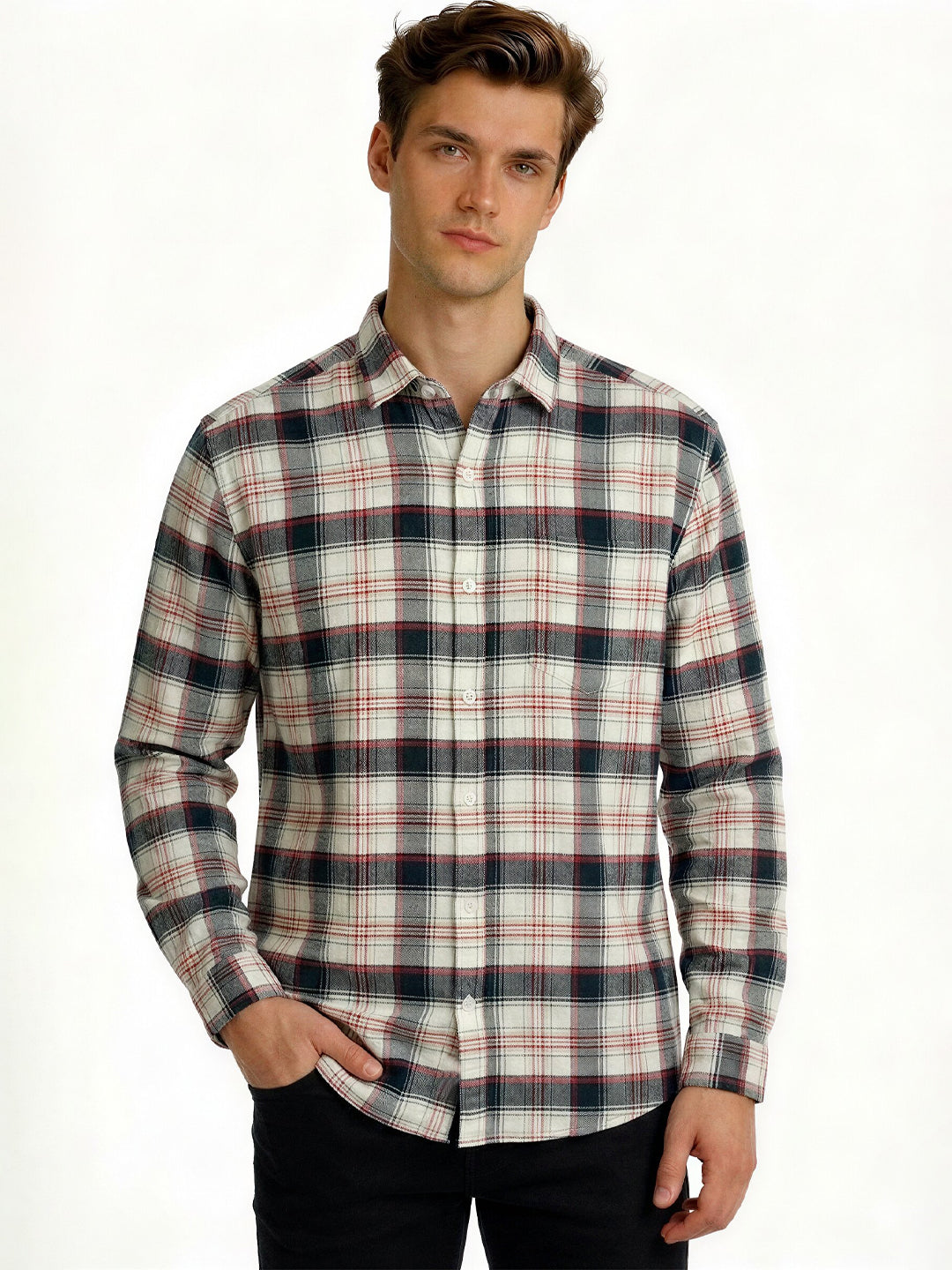 Green Classic Checked Shirt