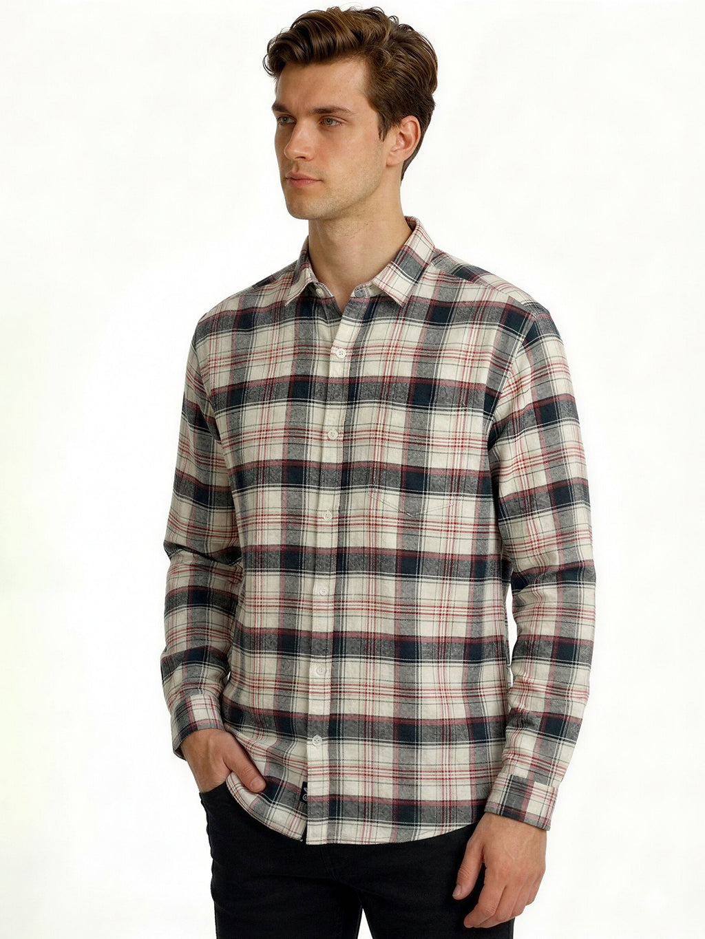 Green Classic Checked Shirt