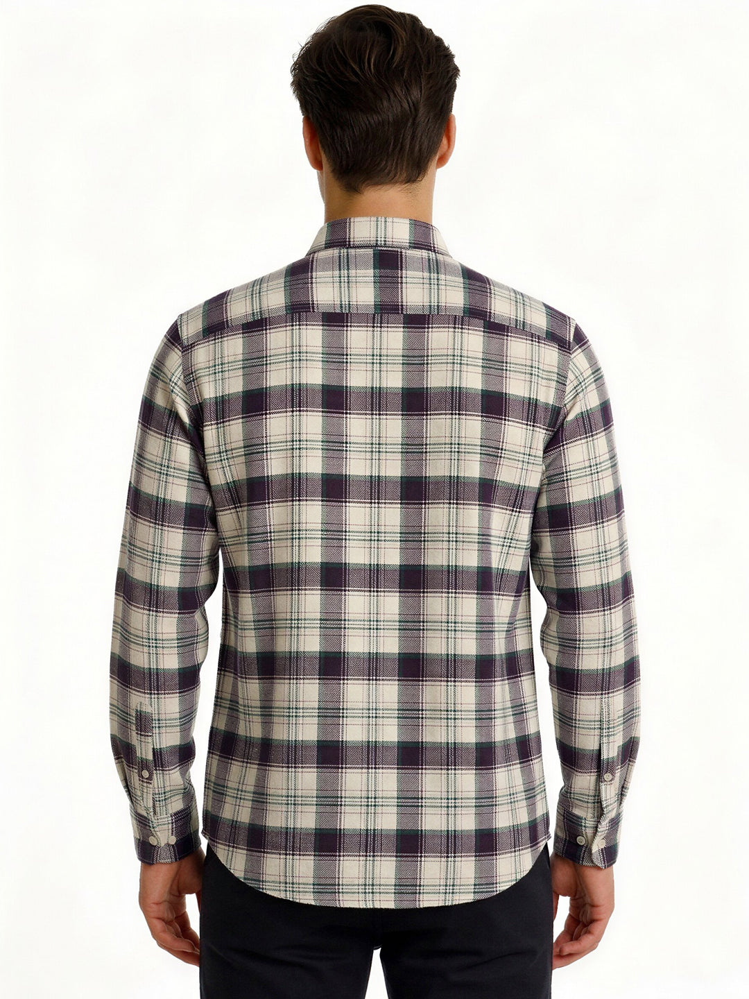 Wine Classic Checked Shirt