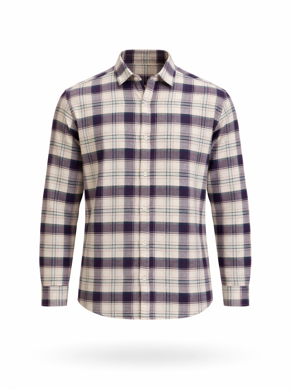 Wine Classic Checked Shirt