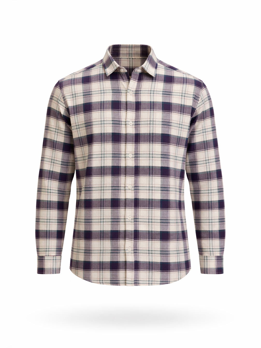 Wine Classic Checked Shirt