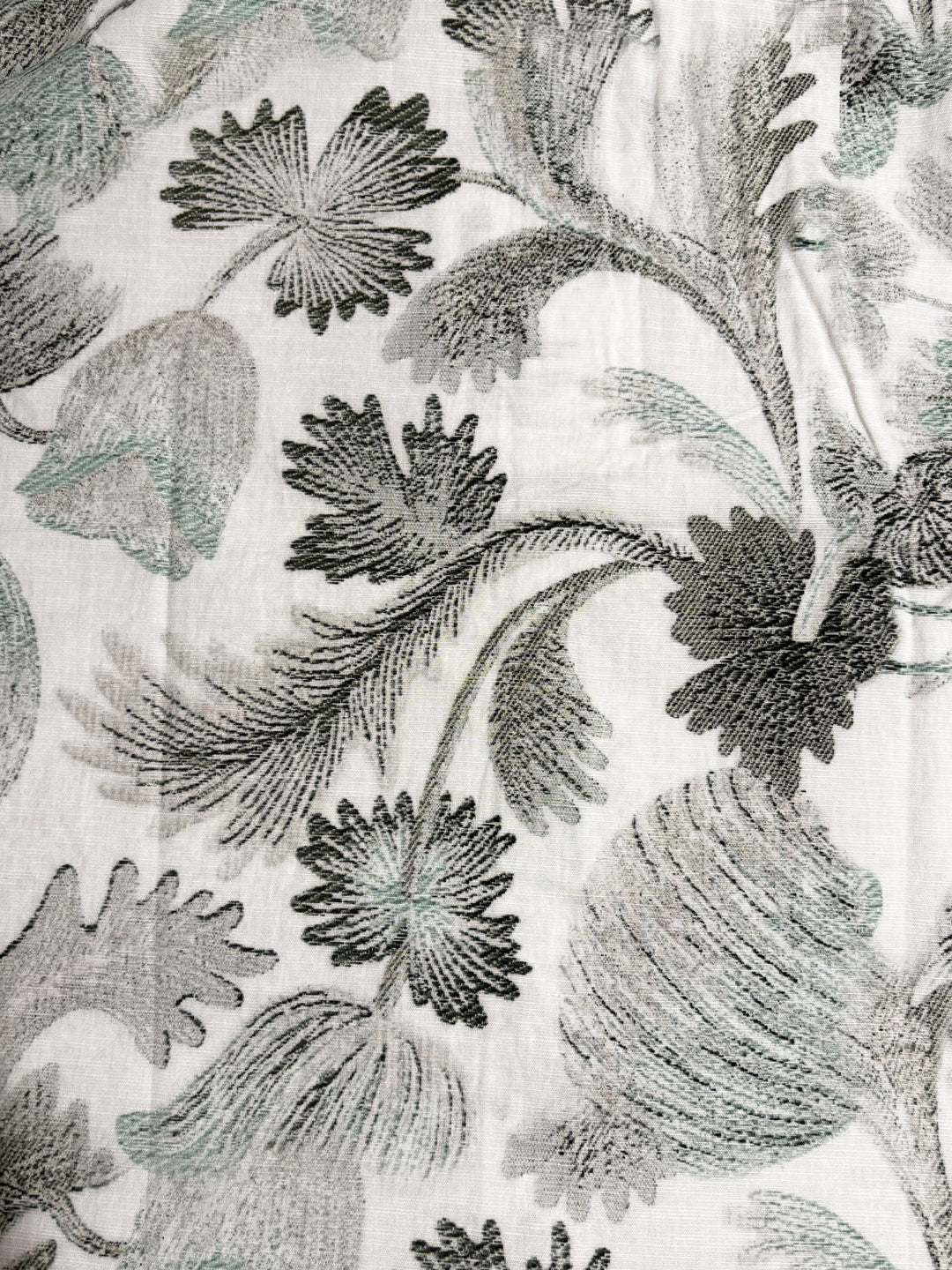 White Tropical Monochrome Print Shirt