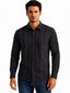 Black Textured Stripe Shirt