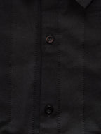 Black Textured Stripe Shirt