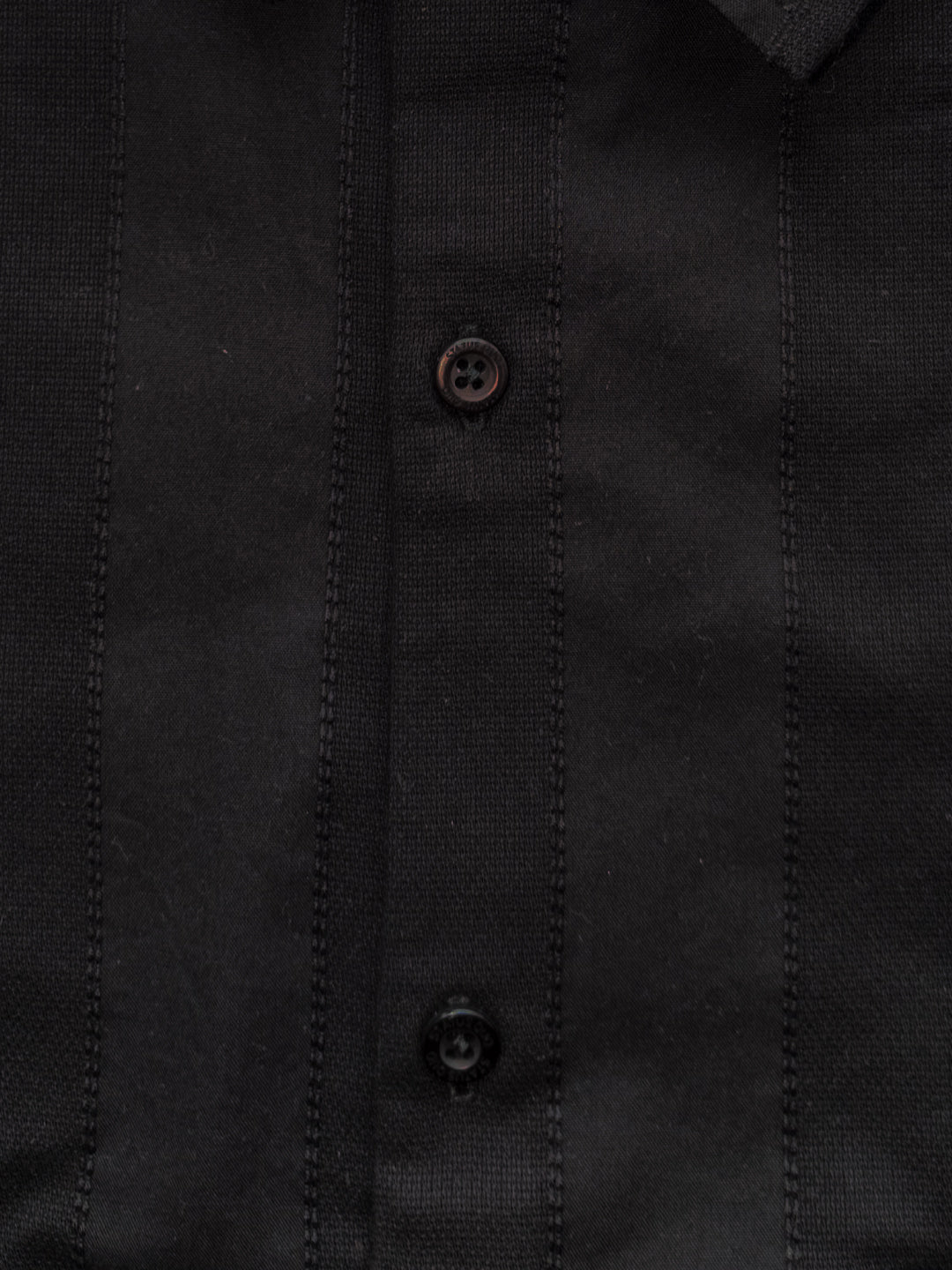 Black Textured Stripe Shirt