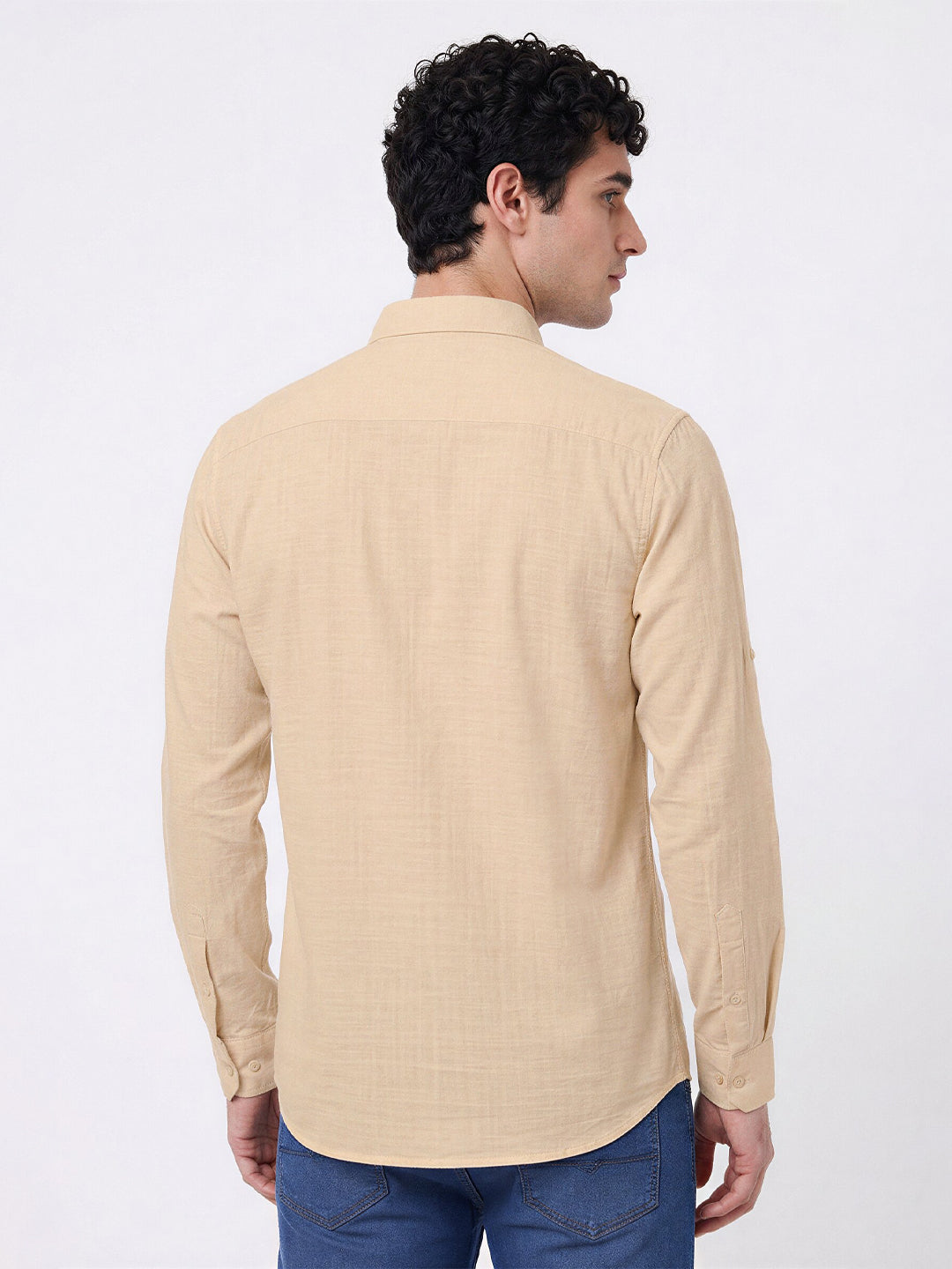 Classic Beige Utility Shirt