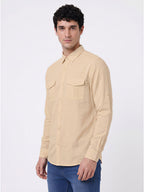 Classic Beige Utility Shirt
