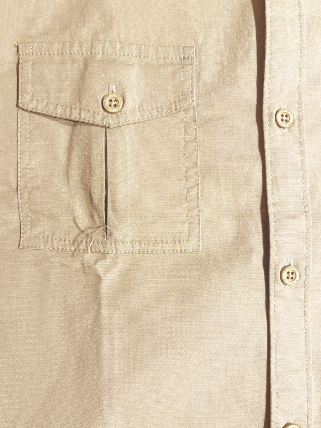 Classic Beige Utility Shirt