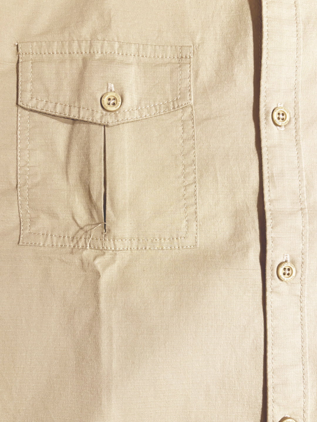 Classic Beige Utility Shirt