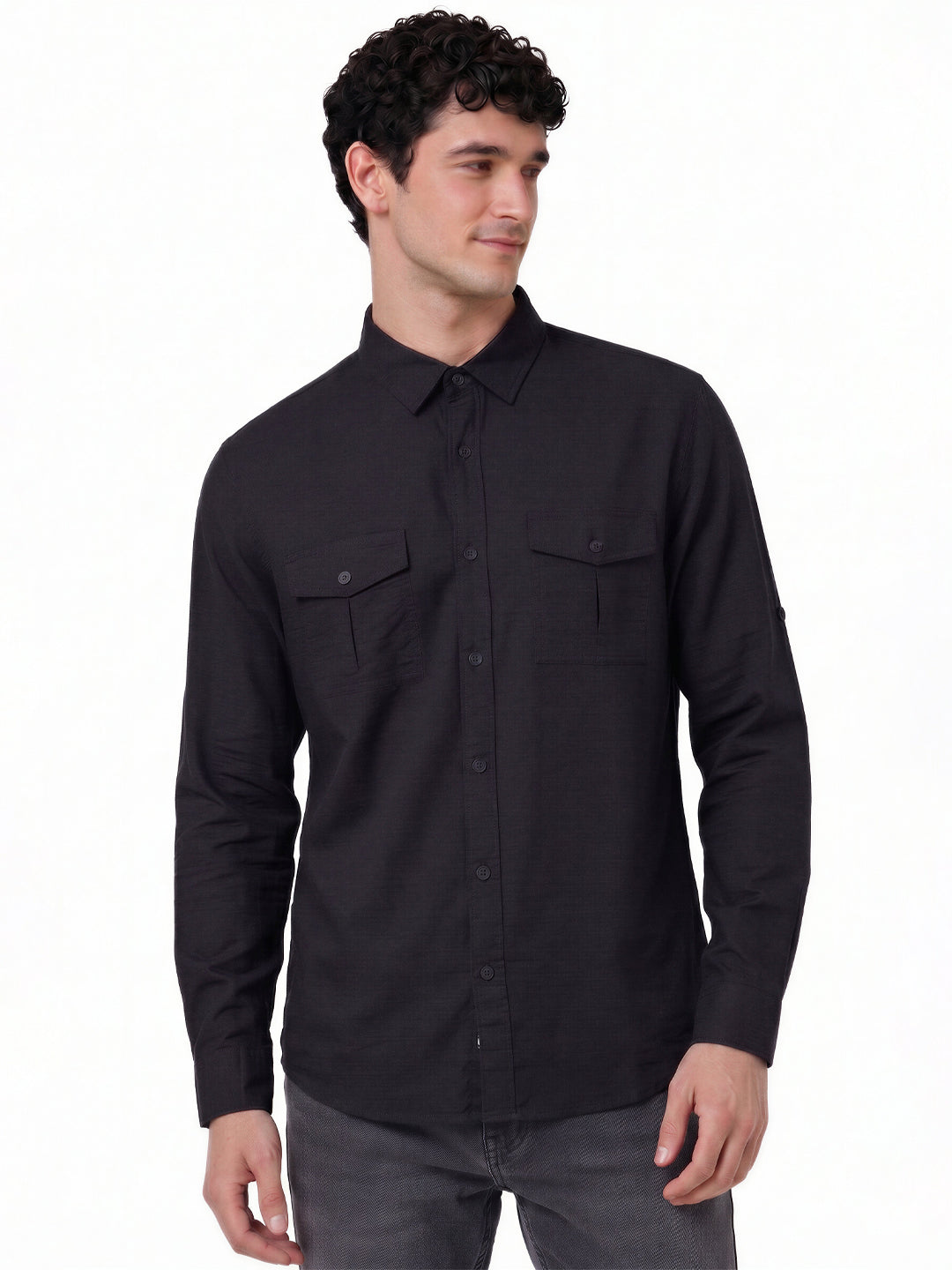Classic Black Utility Shirt