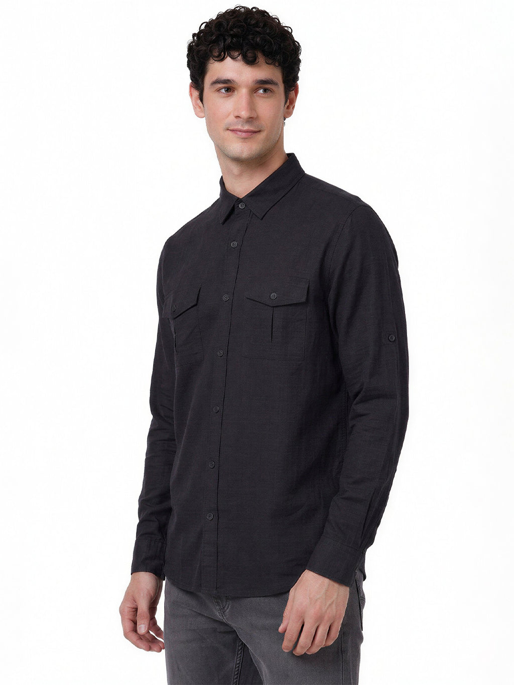 Classic Black Utility Shirt
