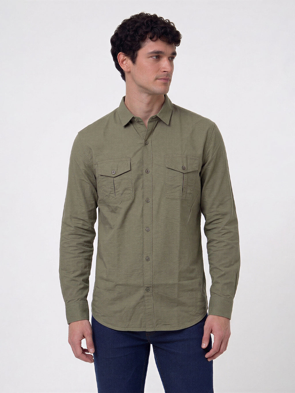 Classic Olive Utility Shirt