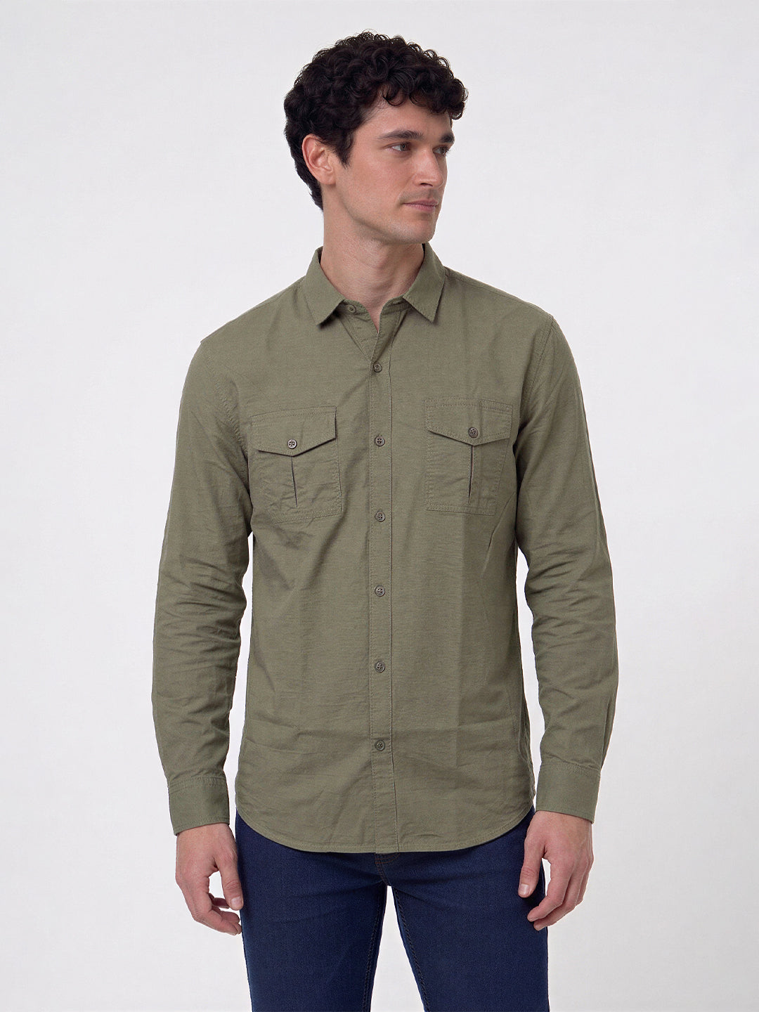 Classic Olive Utility Shirt