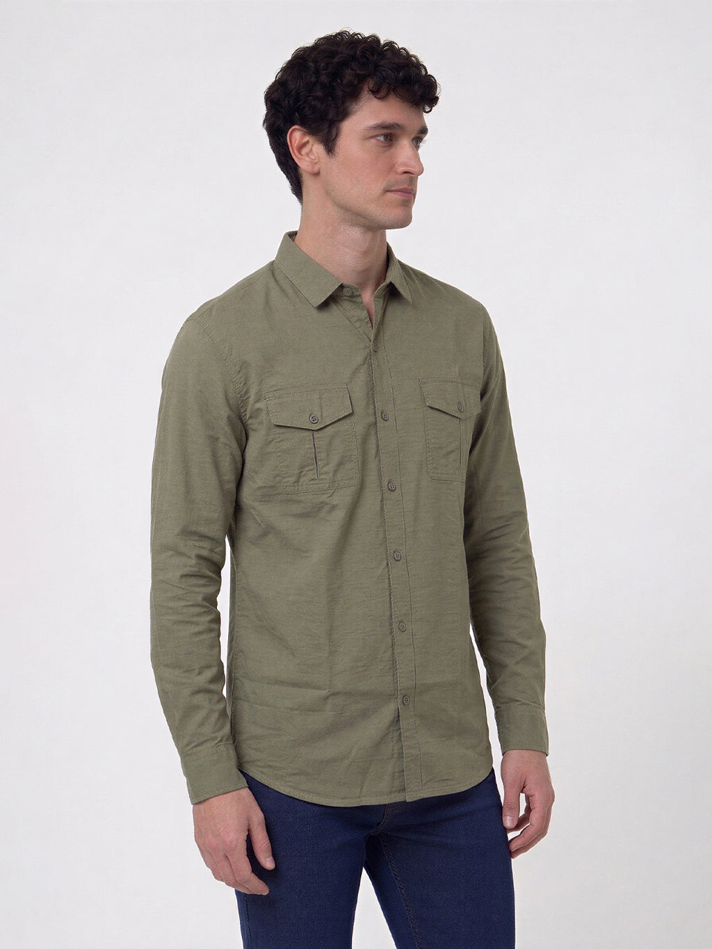 Classic Olive Utility Shirt