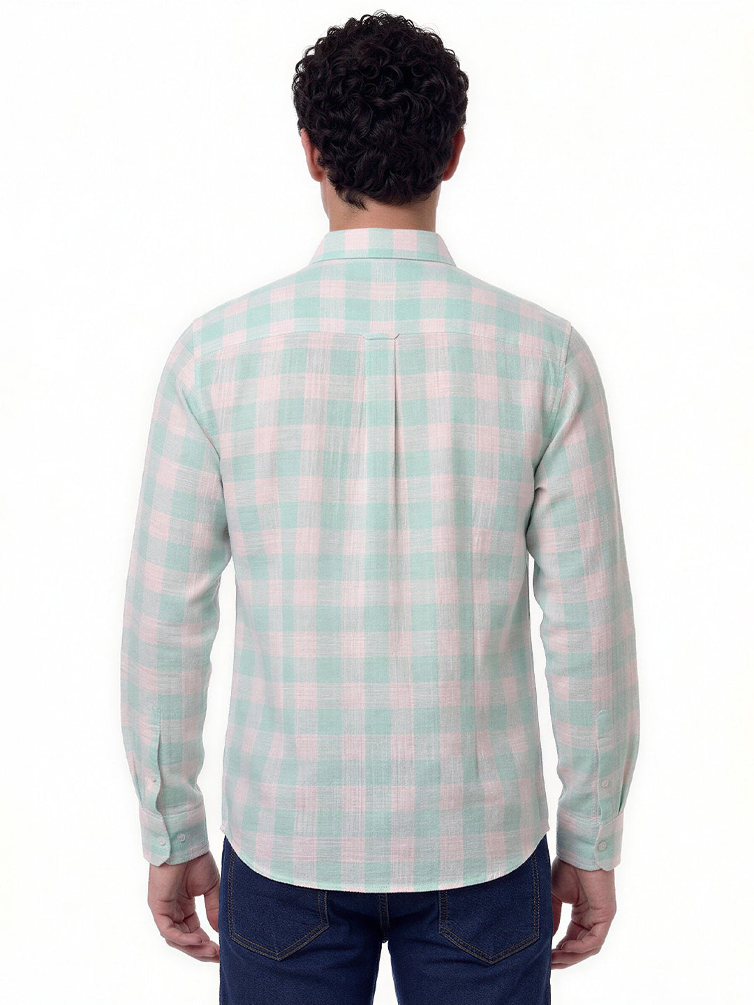 Mint Green Checkered Shirt